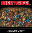 Biertoifel "Skinhead Party" (Red/Black Vinyl)