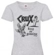 Crux "Keep on running" (Chica/T-shirt Gris)