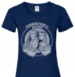 Common People Records "Love Affair" (Chica/T-shirt Azul Navy)